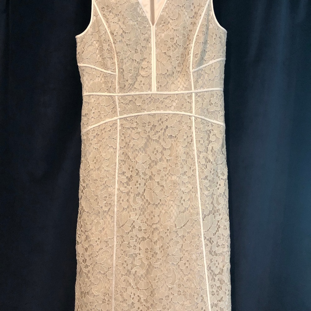 Lafayette Essie Sleeveless Lace Sheath Dress